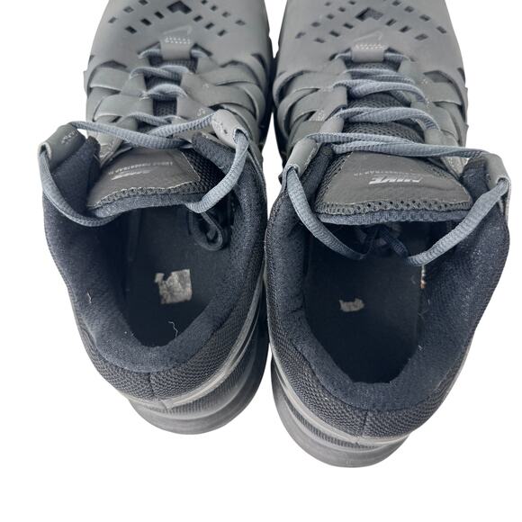 Nike Lunar Fingertrap TR Running Shoes Men's 11.5 Black Elastic Laces 898066-010 - Picture 4 of 11